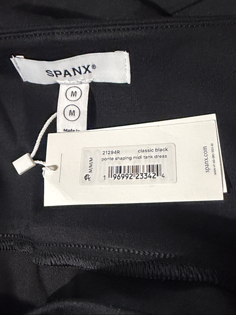 NWT SPANX Shape Ponte Midi Tank Dress - Picture 3 of 3